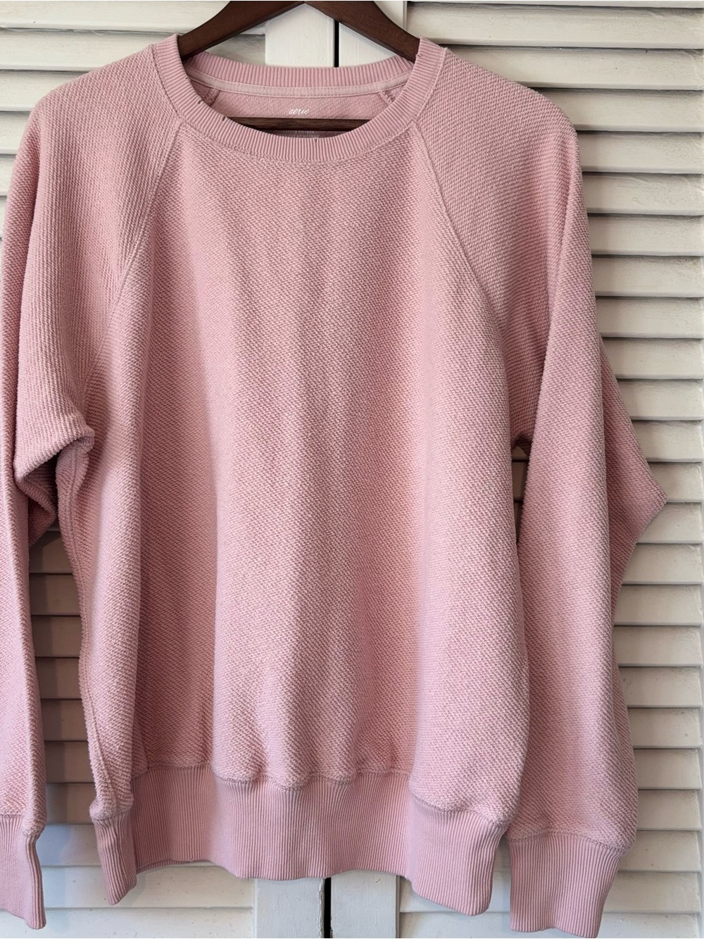 aerie Blush Pink Crewneck Sweater